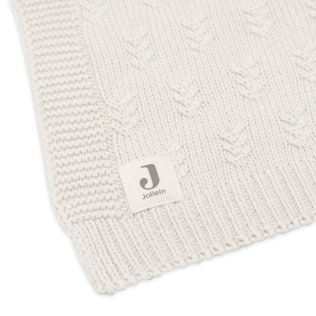 Jollein - Cradle Blanket - Grain Knit - Oatmeal