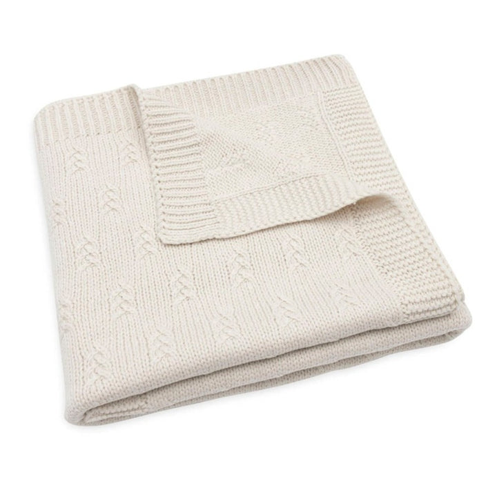 Jollein - Cradle Blanket - Grain Knit - Oatmeal