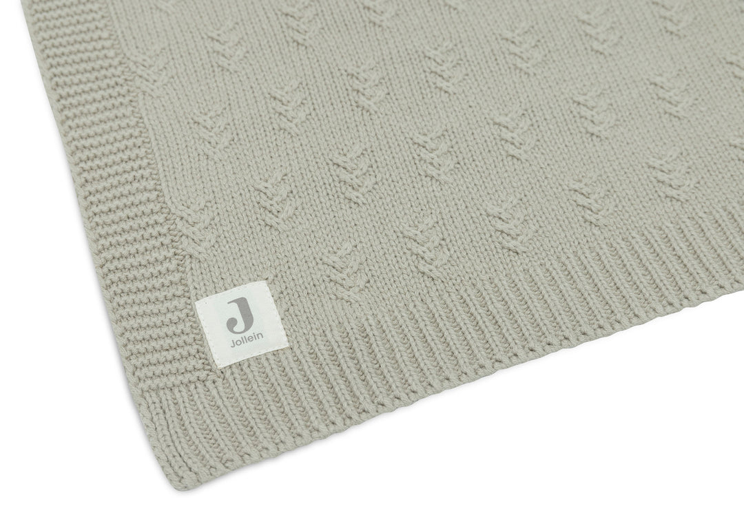 Jollein - Cradle Blanket - Grain Knit - Olive Green