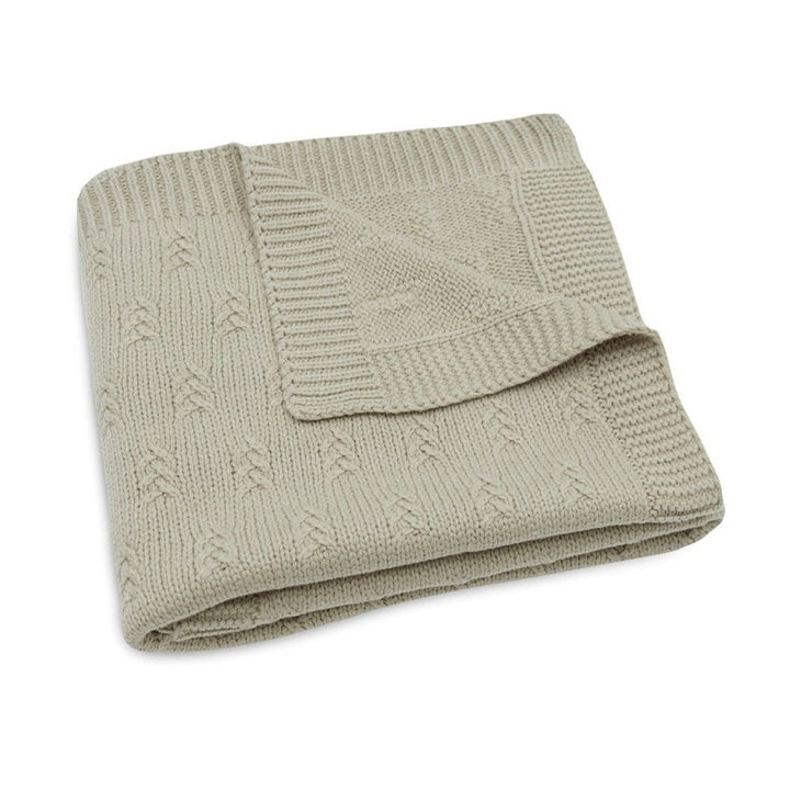 Jollein - Cradle Blanket - Grain Knit - Olive Green