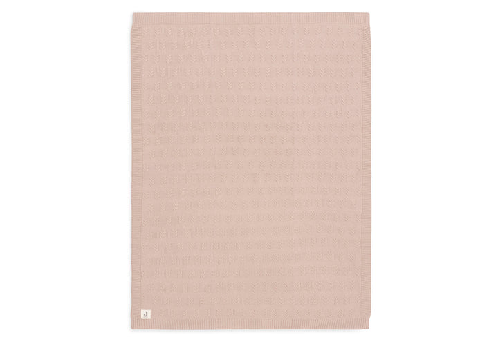 Jollein - Cradle Blanket - Grain Knit - Wild Rose - Mabel & Fox