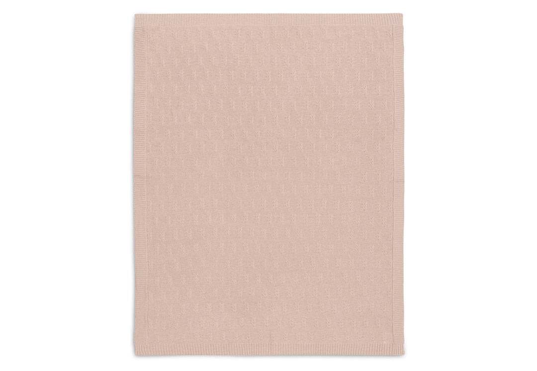 Jollein - Cradle Blanket - Grain Knit - Wild Rose - Mabel & Fox