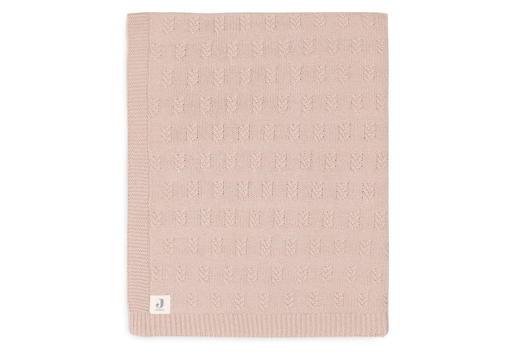 Jollein - Cradle Blanket - Grain Knit - Wild Rose - Mabel & Fox
