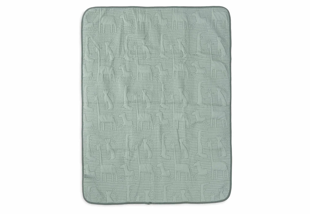 Jollein - Cradle Blanket - Jungle Jambo - Ash Green/Laurel - Mabel & Fox
