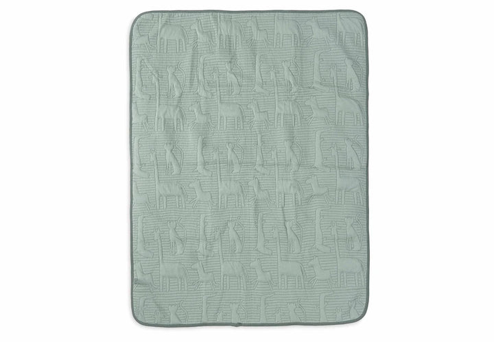 Jollein - Cradle Blanket - Jungle Jambo - Ash Green/Laurel - Mabel & Fox