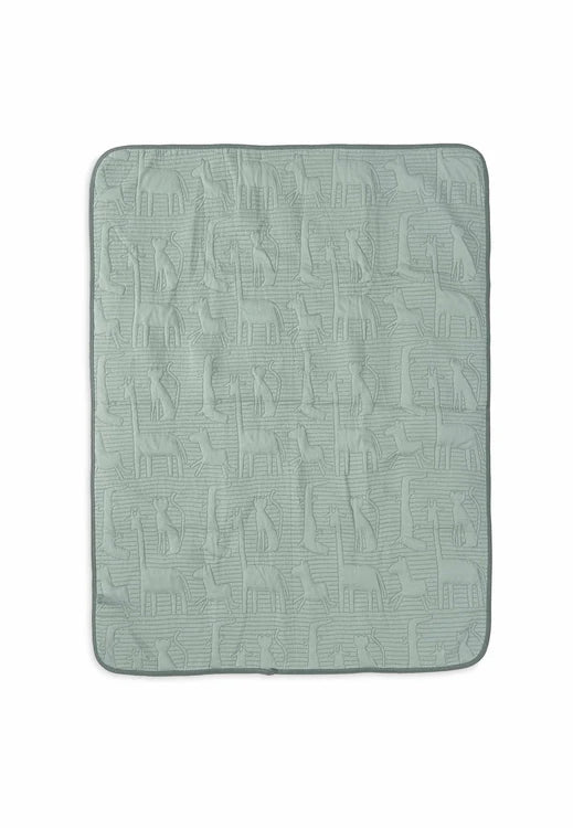 Jollein - Cradle Blanket - Jungle Jambo - Ash Green/Laurel - Mabel & Fox