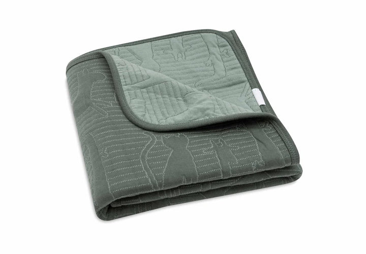 Jollein - Cradle Blanket - Jungle Jambo - Ash Green/Laurel - Mabel & Fox