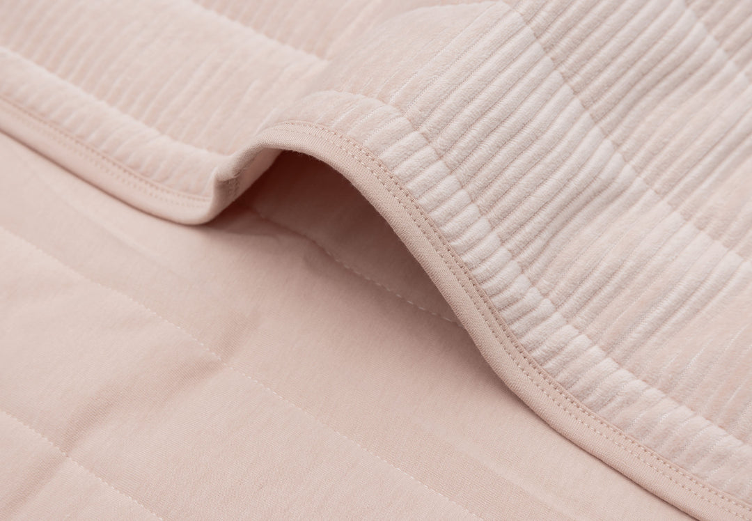 Jollein - Blanket Cradle - Velvet Rib - Wild Rose - 75x100cm - Mabel & Fox