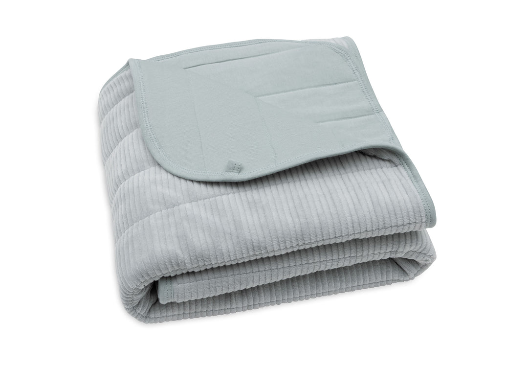 Jollein - Blanket Cradle - Velvet Rib - Sea Green - 75x100cm - Mabel & Fox