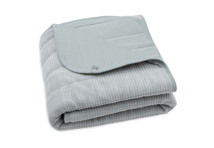 Jollein - Blanket Cradle - Velvet Rib - Sea Green - 75x100cm - Mabel & Fox