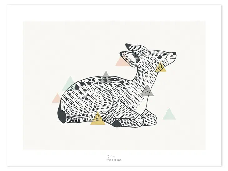 Lilipinso - Art Print - Enchanted Deer - 30x40 cm - Mabel & Fox