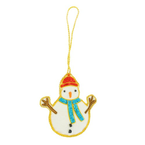 Fiona Walker - Christmas Decoration - Snowman Sparkle - Mabel & Fox
