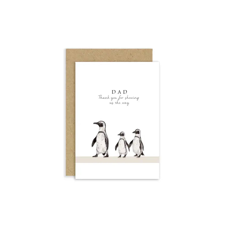 Little Roglets - Father's Day Card - Penguin