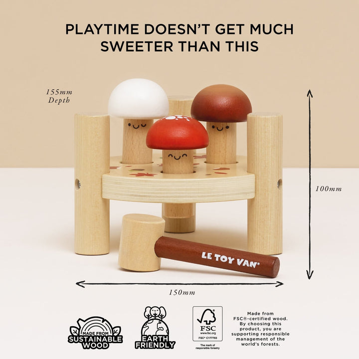 Le Toy Van – Woodland Mushroom Hammer Game