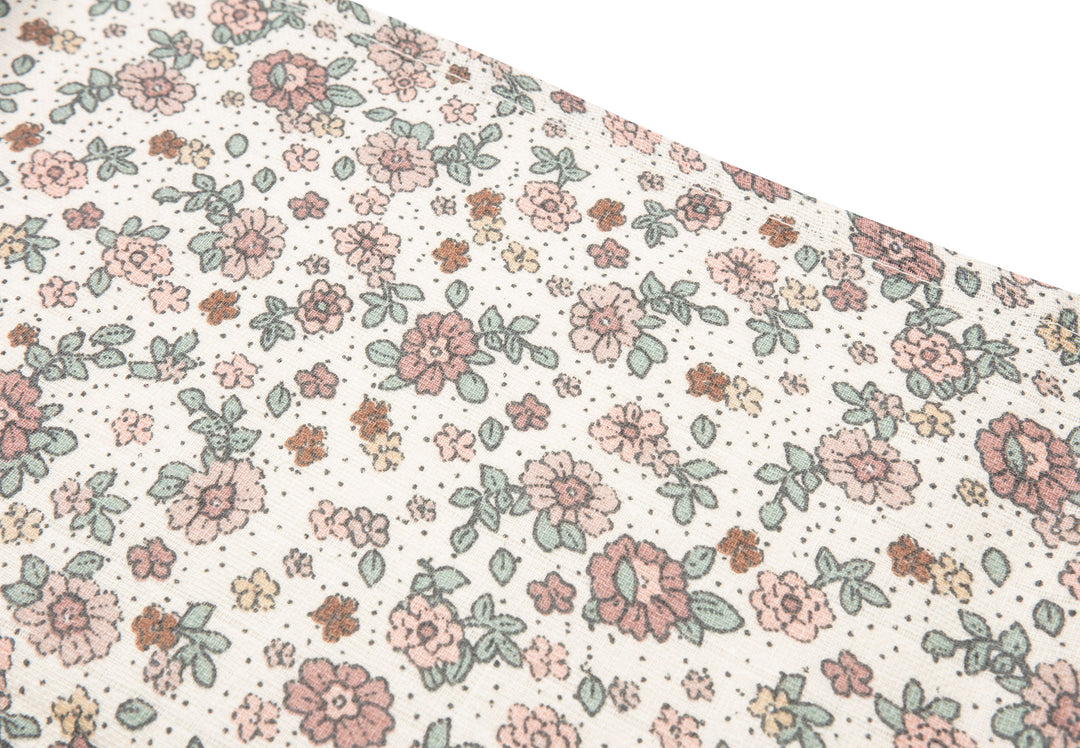 Jollein - Muslin Cloth - 70 x 70cm - Retro Flowers (3 Pack)
