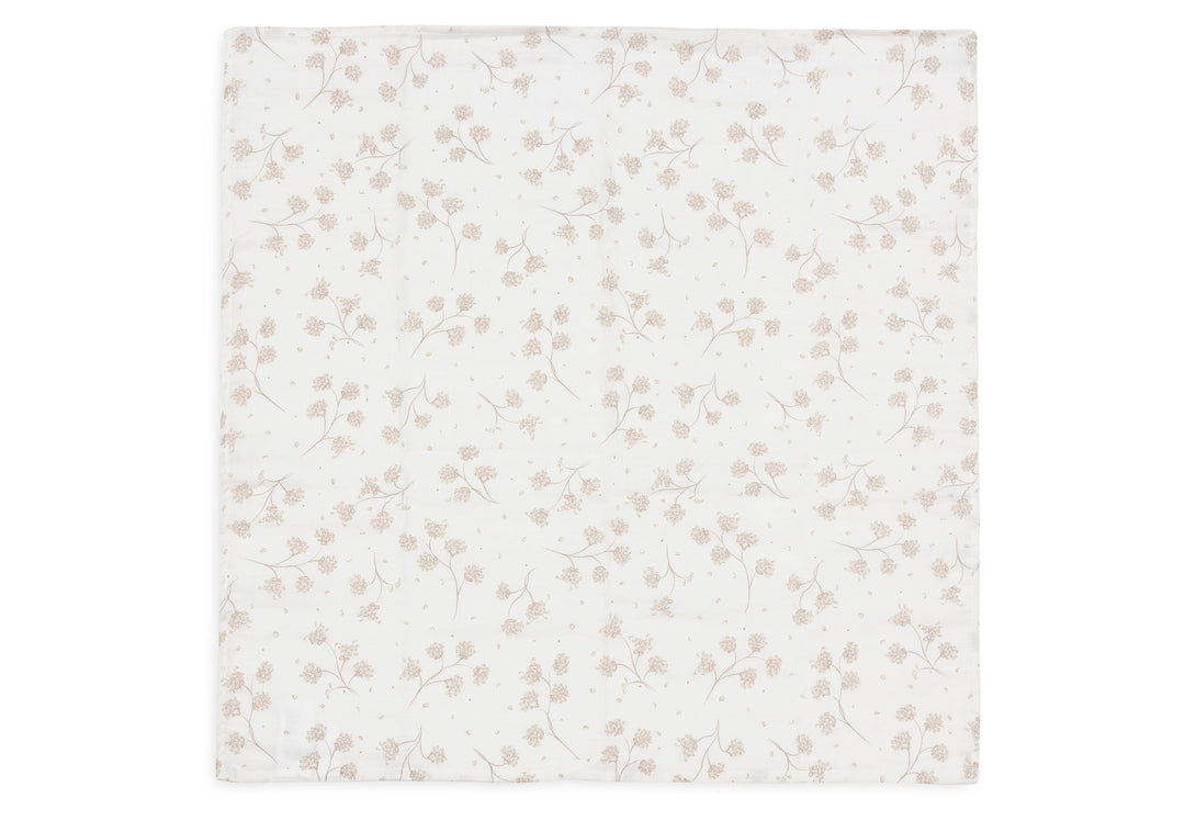 Jollein -  Cloth Muslin - 70x70cm - Leafy Dreams - (3 pack)