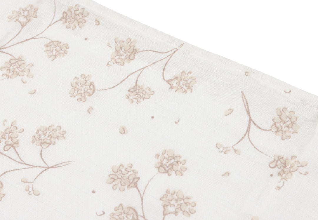 Jollein -  Cloth Muslin - 70x70cm - Leafy Dreams - (3 pack)