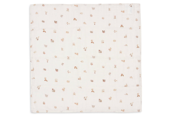 Jollein -  Cloth Muslin - 70x70cm - Animal Friends -(3 pack)