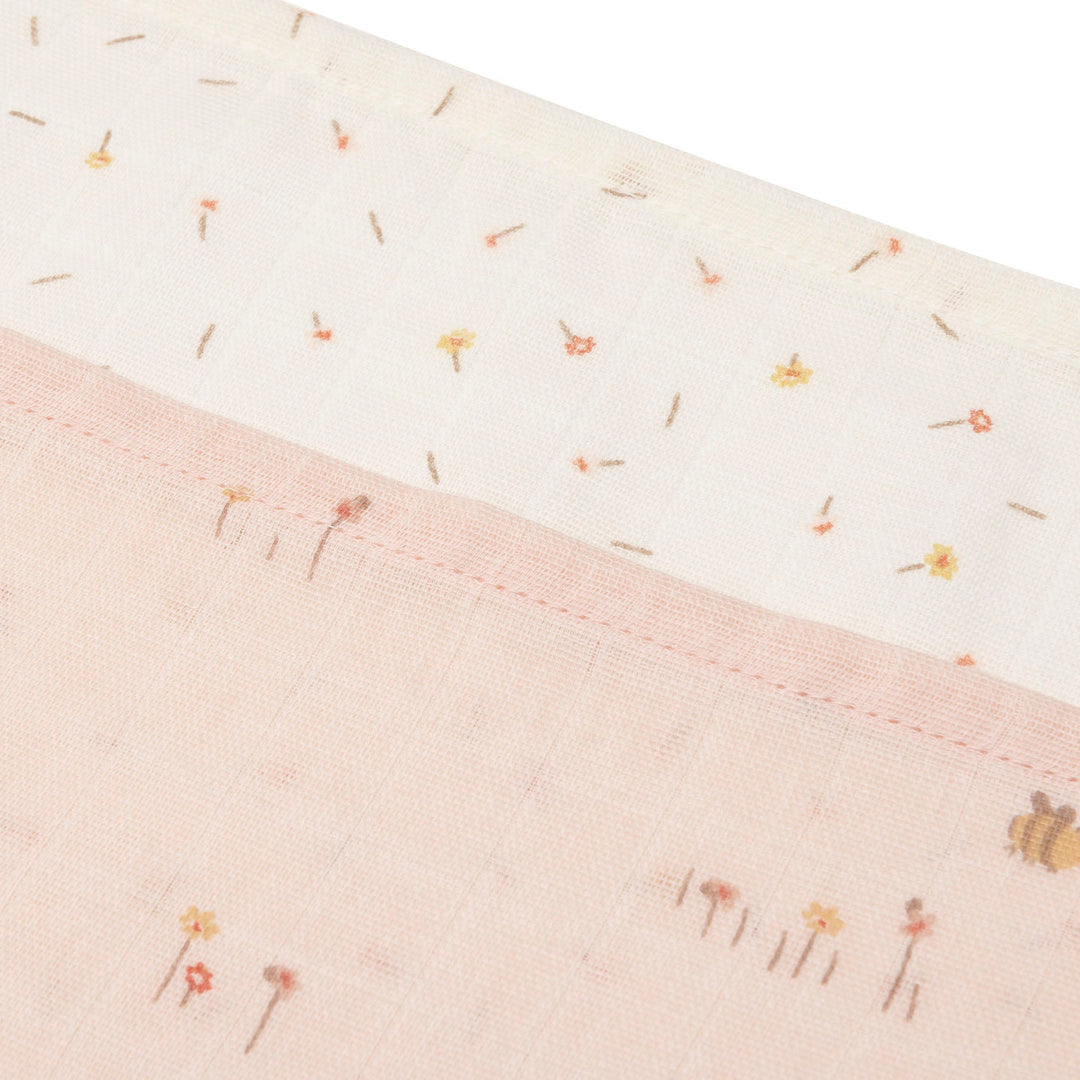 Jollein - Mouth Cloth Muslin 70x70cm - Pretty Picnic - 3 Pack - Mabel & Fox