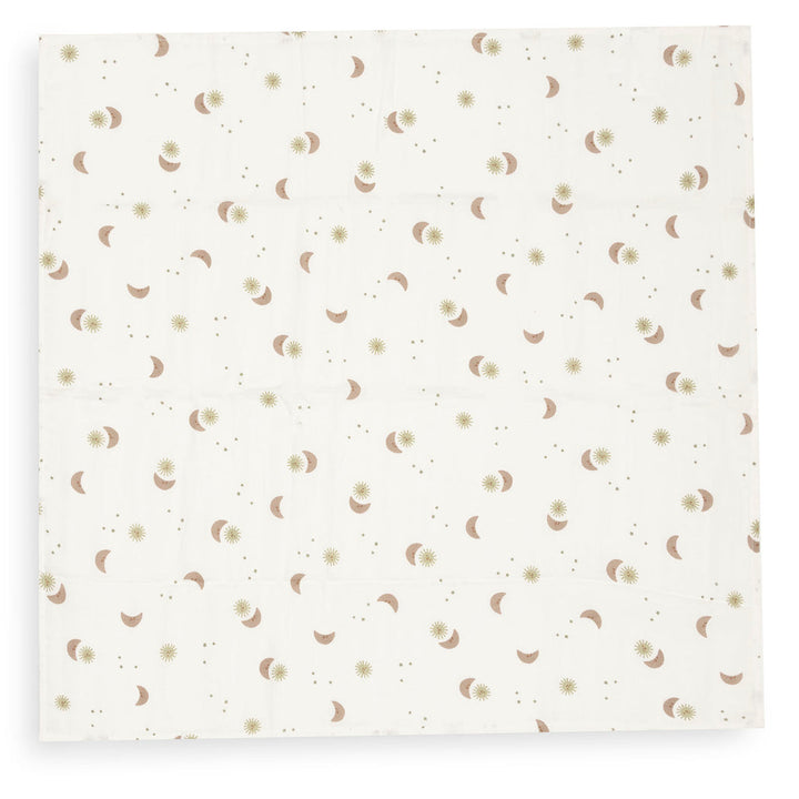 Jollein – Muslin Cloth 70 x 70cm – Over the Moon (3 Pack)