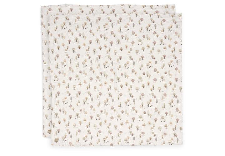 Jollein - Swaddle Muslin - 115x115cm - Tiny Park - (2 pack)