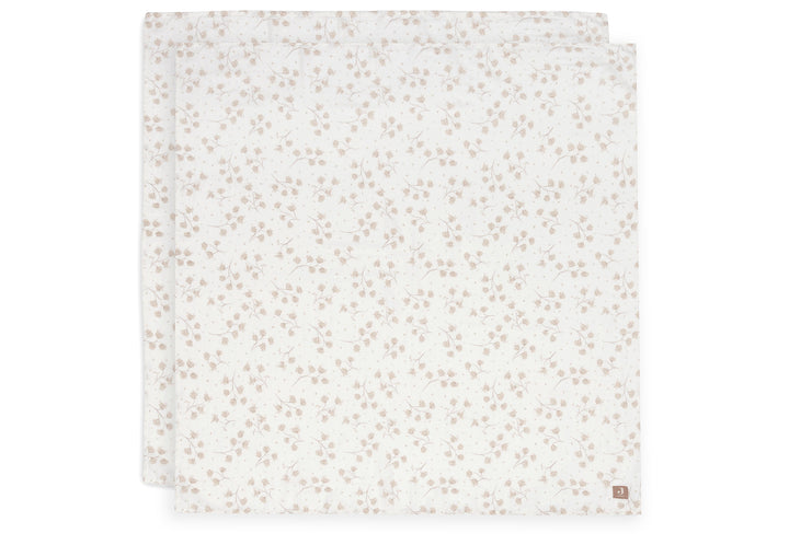 Jollein - Swaddle Muslin - 115x115cm - Leafy  Dreams - (2 pack)
