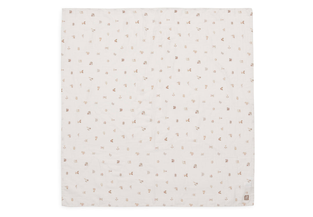 Jollein -  Swaddle Muslin - 115x115cm - Animal Friends - (2 pack)