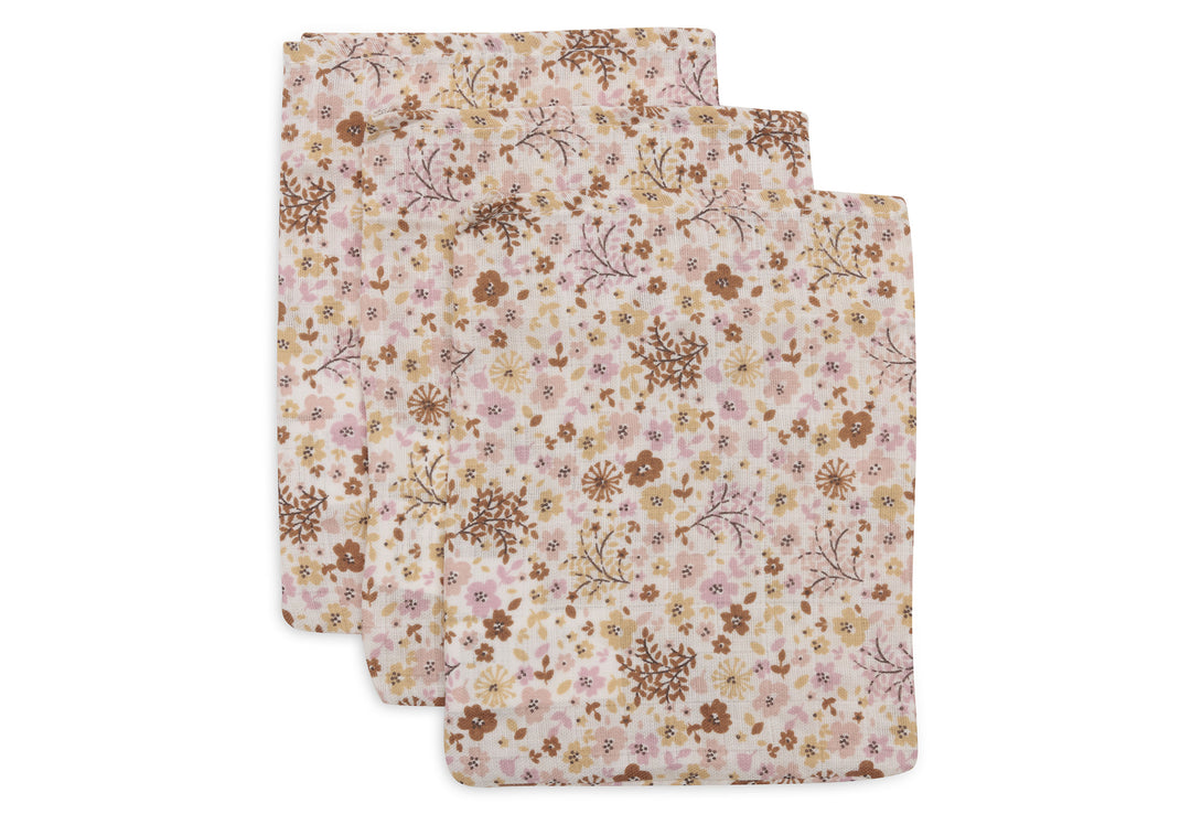 Jollein -  Washcloth Muslin - 15x20cm - Flower Fairies - (3 pack)