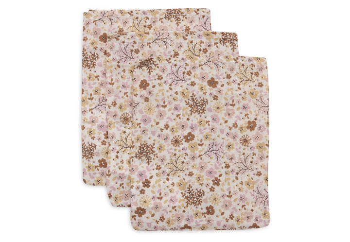 Jollein -  Washcloth Muslin - 15x20cm - Flower Fairies - (3 pack)