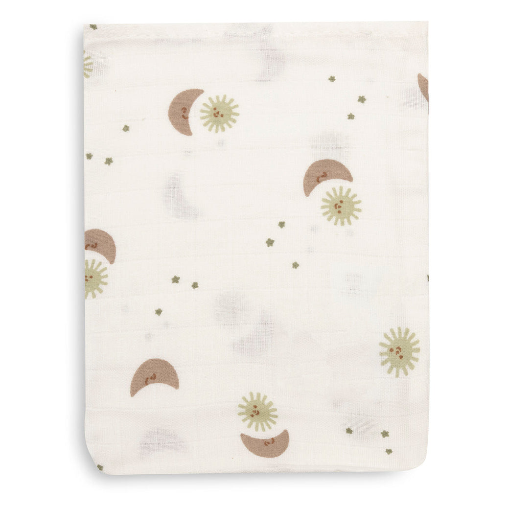 Jollein – Muslin Washcloths 15 x 20cm – Over the Moon (3 Pack)