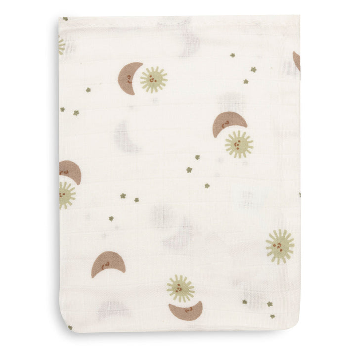Jollein – Muslin Washcloths 15 x 20cm – Over the Moon (3 Pack)