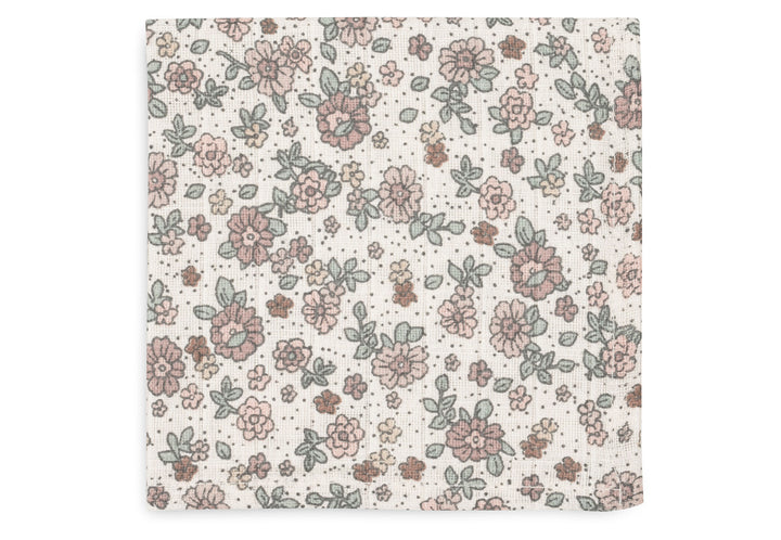 Jollein - Muslin Mouth Cloth 31 x 31cm - Retro Flowers (3 Pack)