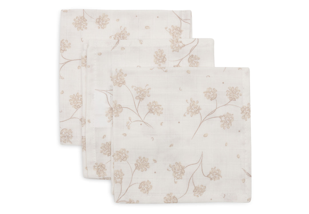 Jollein - Mouth Cloth Muslin - 31x31cm - Leafy Dreams (3 pack)