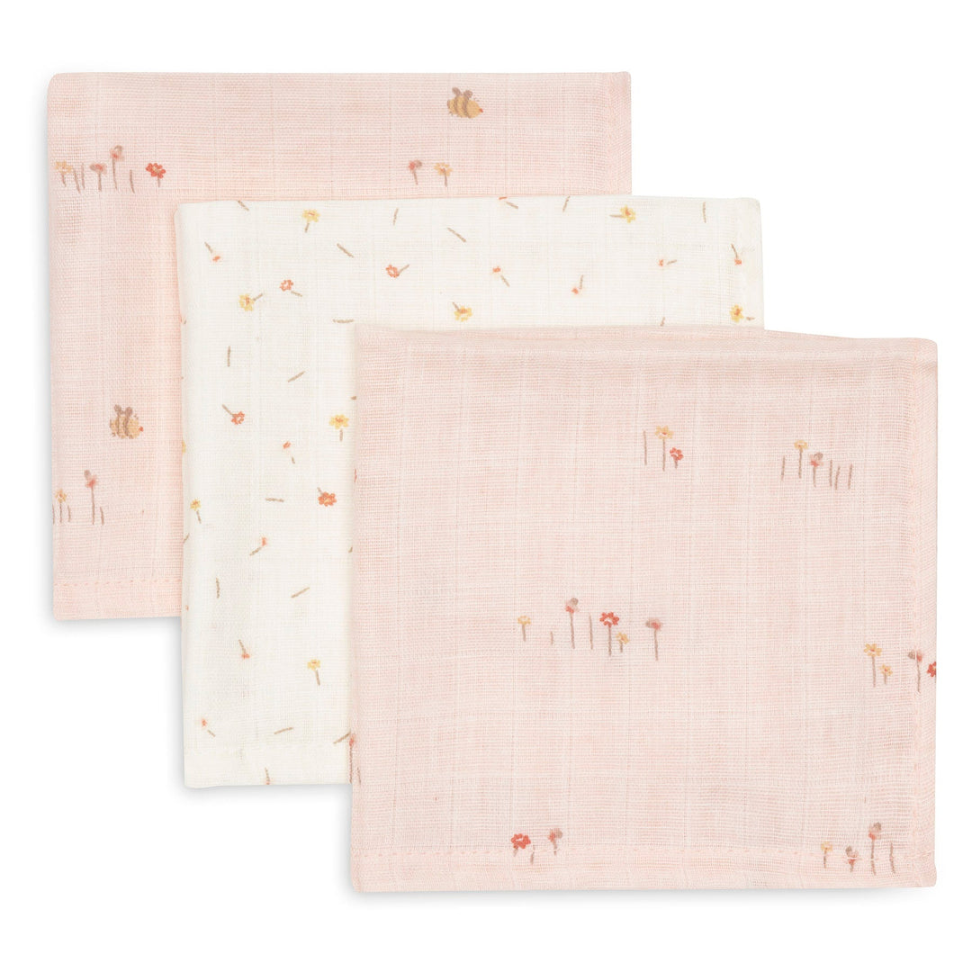 Jollein - Mouth Cloth Muslin 31x31cm - Pretty Picnic - 3 Pack - Mabel & Fox