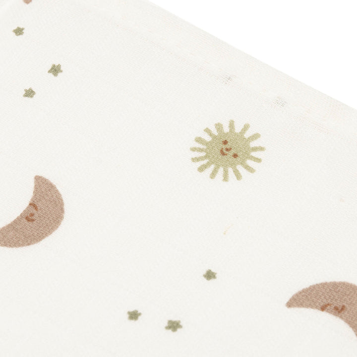 Jollein – Muslin Mouth Cloths 31 x 31cm – Over the Moon (3 Pack)