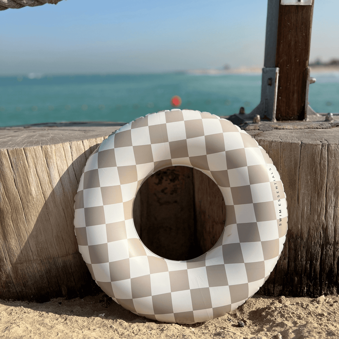 Swim Essentials - Swim Ring - Sand Check - 90cm - Mabel & Fox
