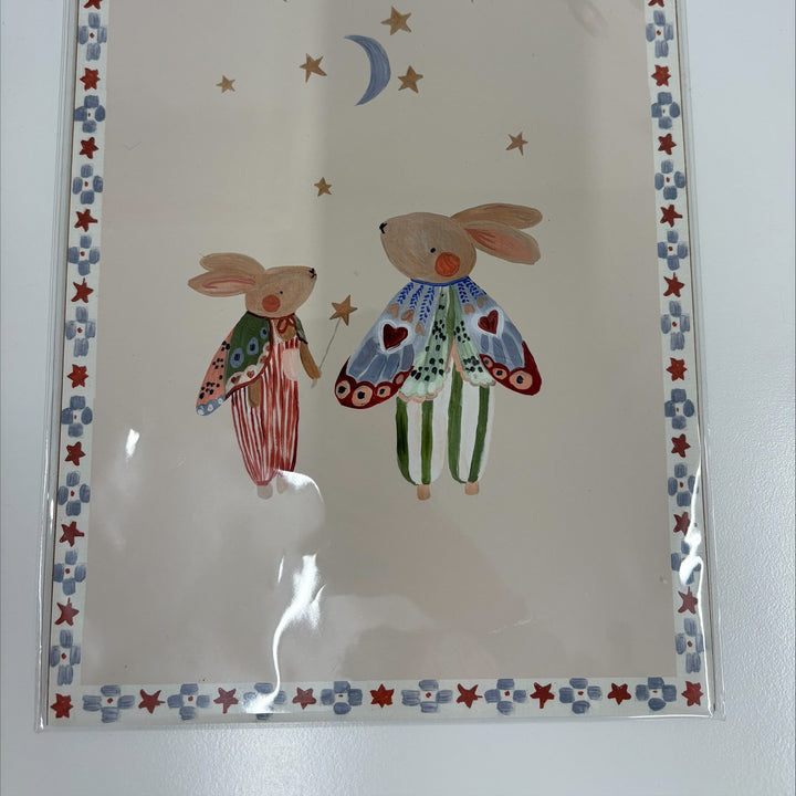 Sample Sale (Small Mark) - Lion & The Pear - Hand-Illustrated Print - The Butterfly Bunnies