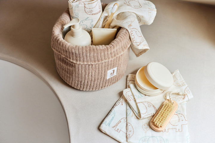 Jollein - Washcloth Muslin 15x20cm - Elephant Tales - ( 3 Pack )