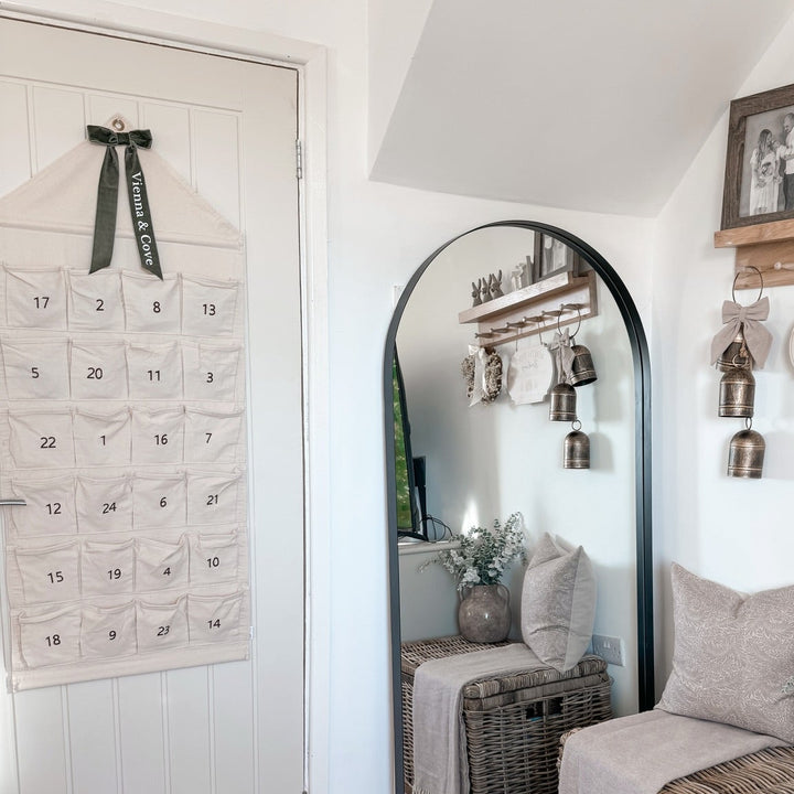 Mabel & Fox - Personalised Canvas Advent Calendar - Velvet Bow