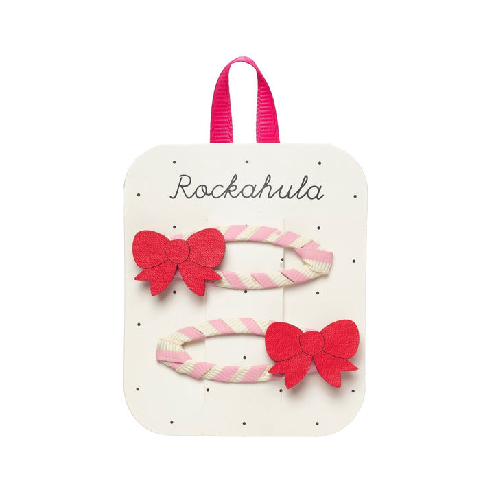 Rockahula – Cutesy Bow Stripy Clips