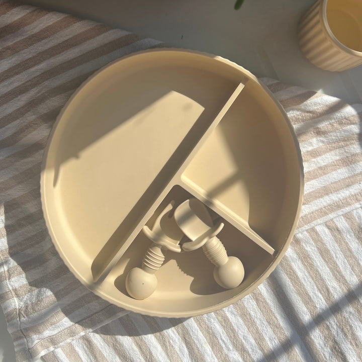 Mabel & Fox - Silicone Baby Cutlery - Beige