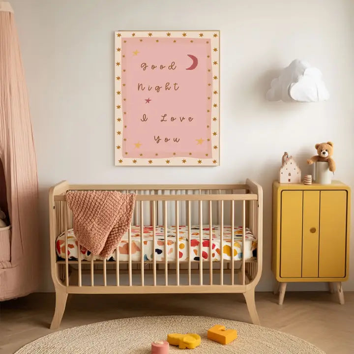 Kumo Art Prints - Good Night, I Love You - Mabel & Fox