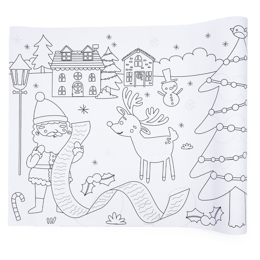 Colour Your Own Christmas Poster – Festive Stick & Colour Activity