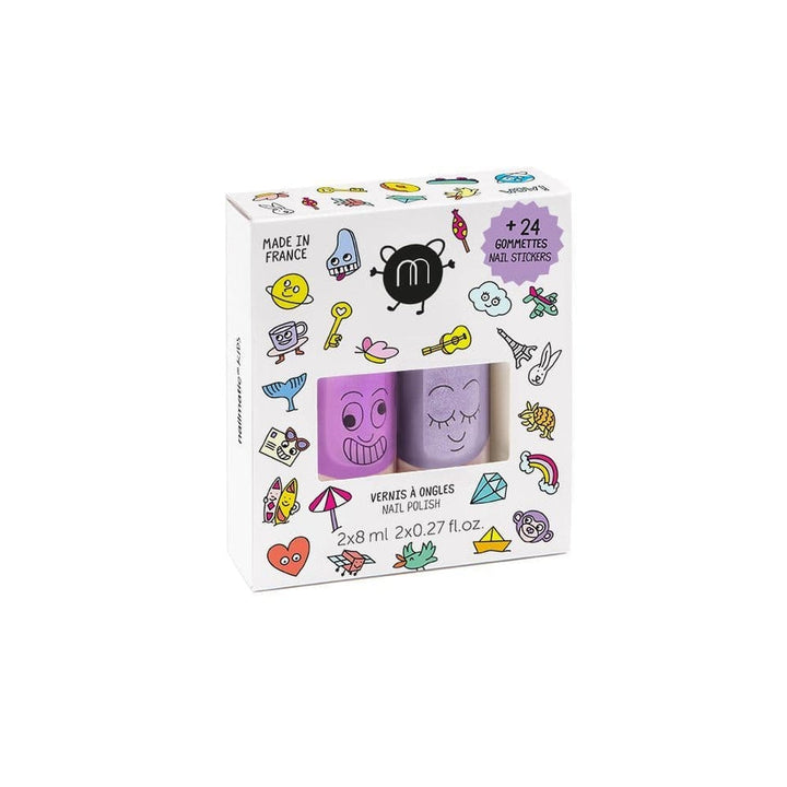 Nailmatic – Wow 2 Pack with Stickers – Marshi & Piglou
