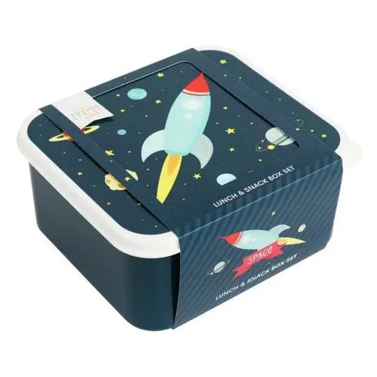 A Little Lovely Company - Lunch & Snack Box Set - Space