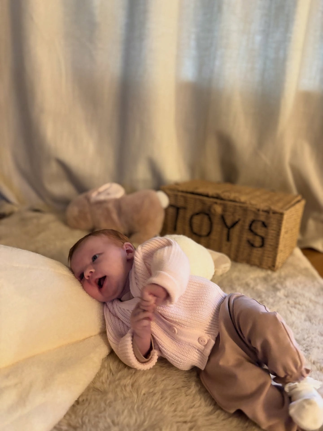 Mabel & Fox - Personalised Knitted Cardigan - Pink