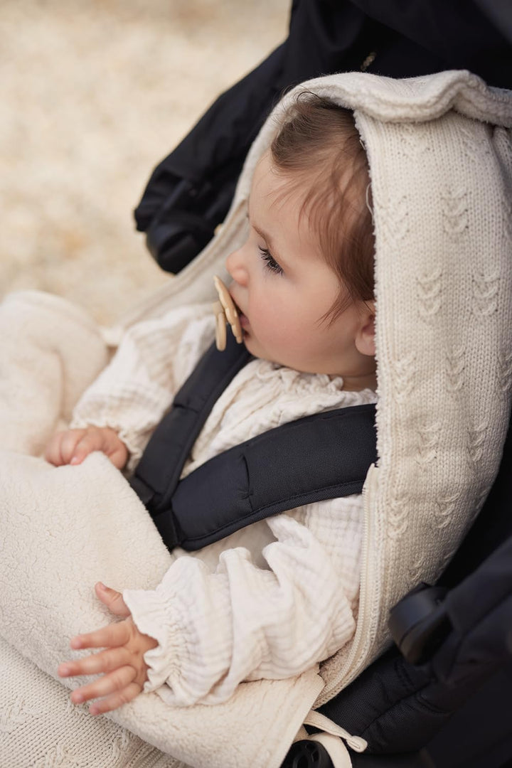 Jollein - Footmuff - Grain Knit - Oatmeal