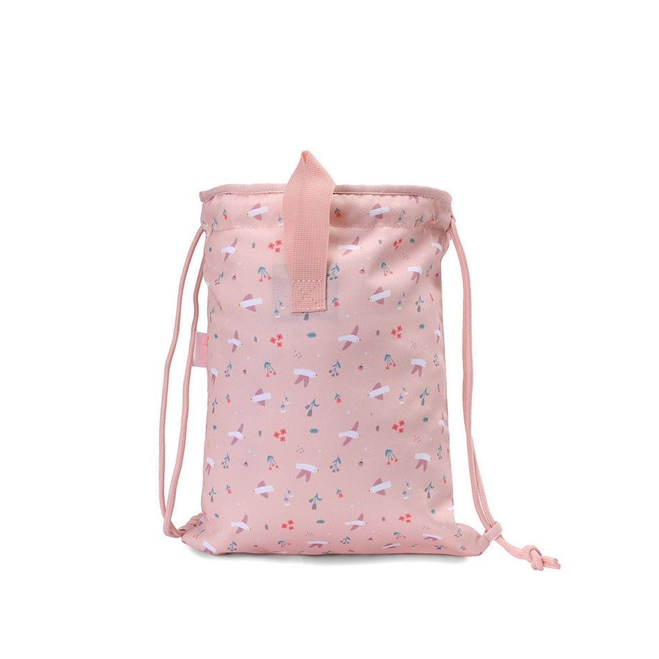 Tutete – Fabric Drawstring Backpack – Blossom Birds