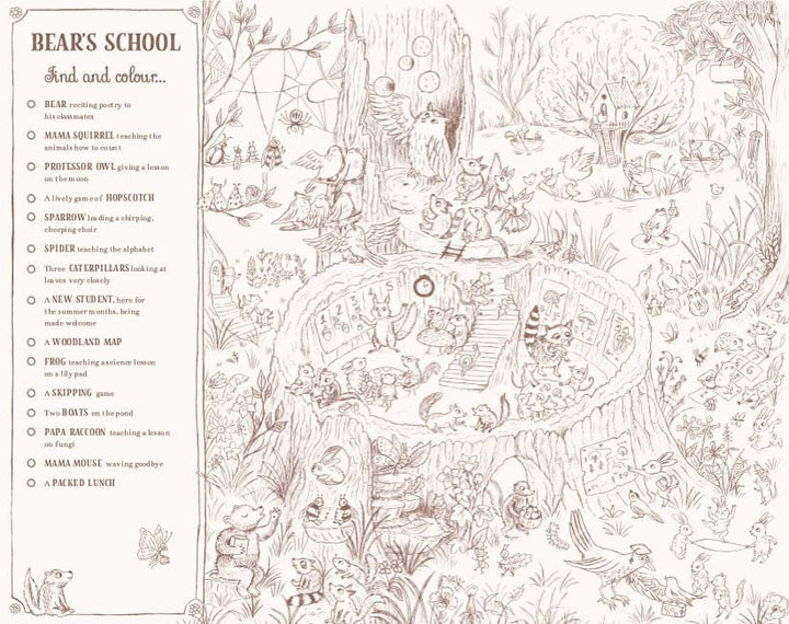Brown Bear Wood: Colouring & Spotting Book - Colour Them In, Hang Them Up!