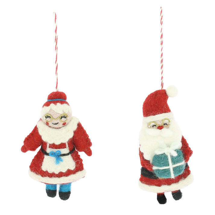 Fiona Walker - Christmas Decoration - Mr & Mrs Claus